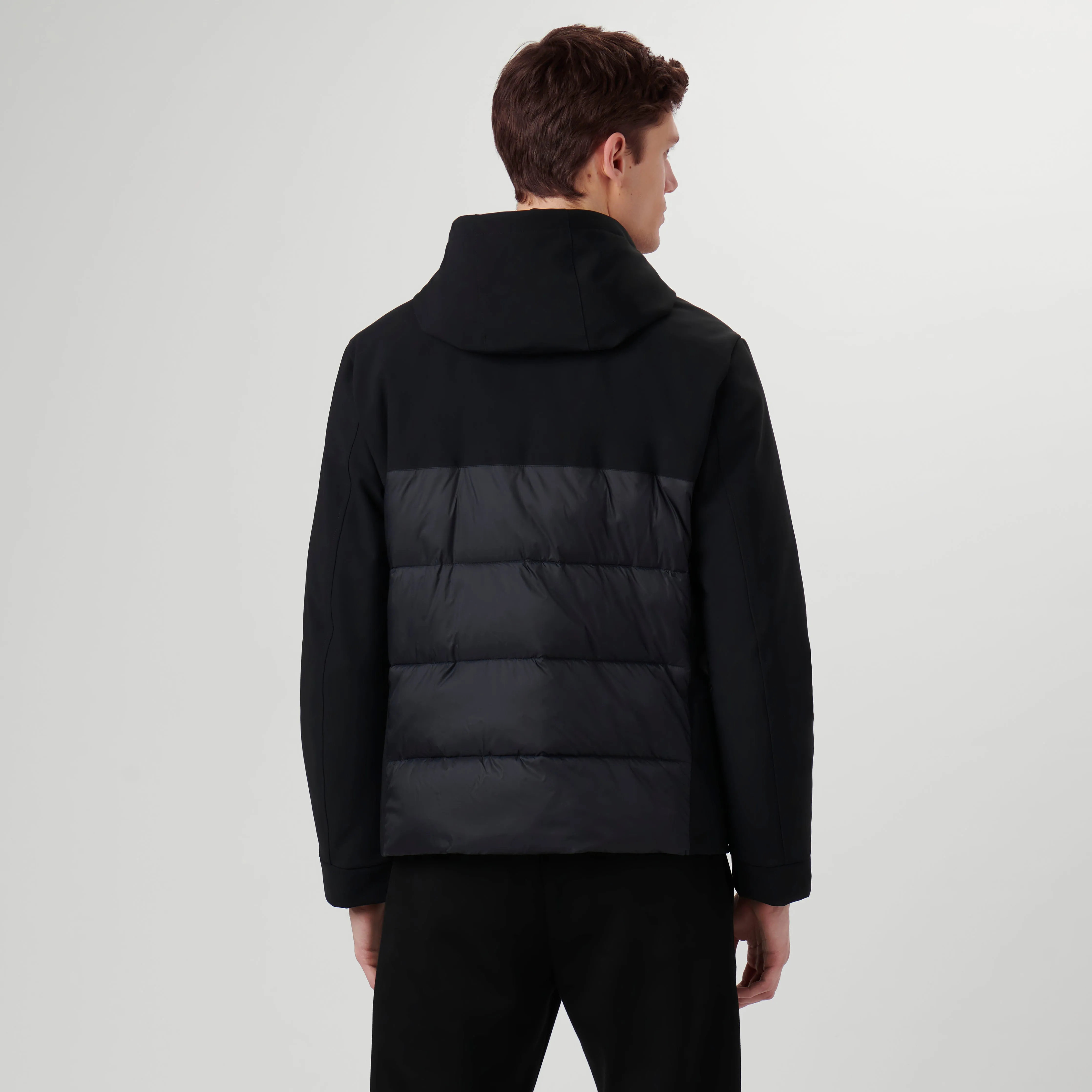 Nylon Puffer Jacket with Hood