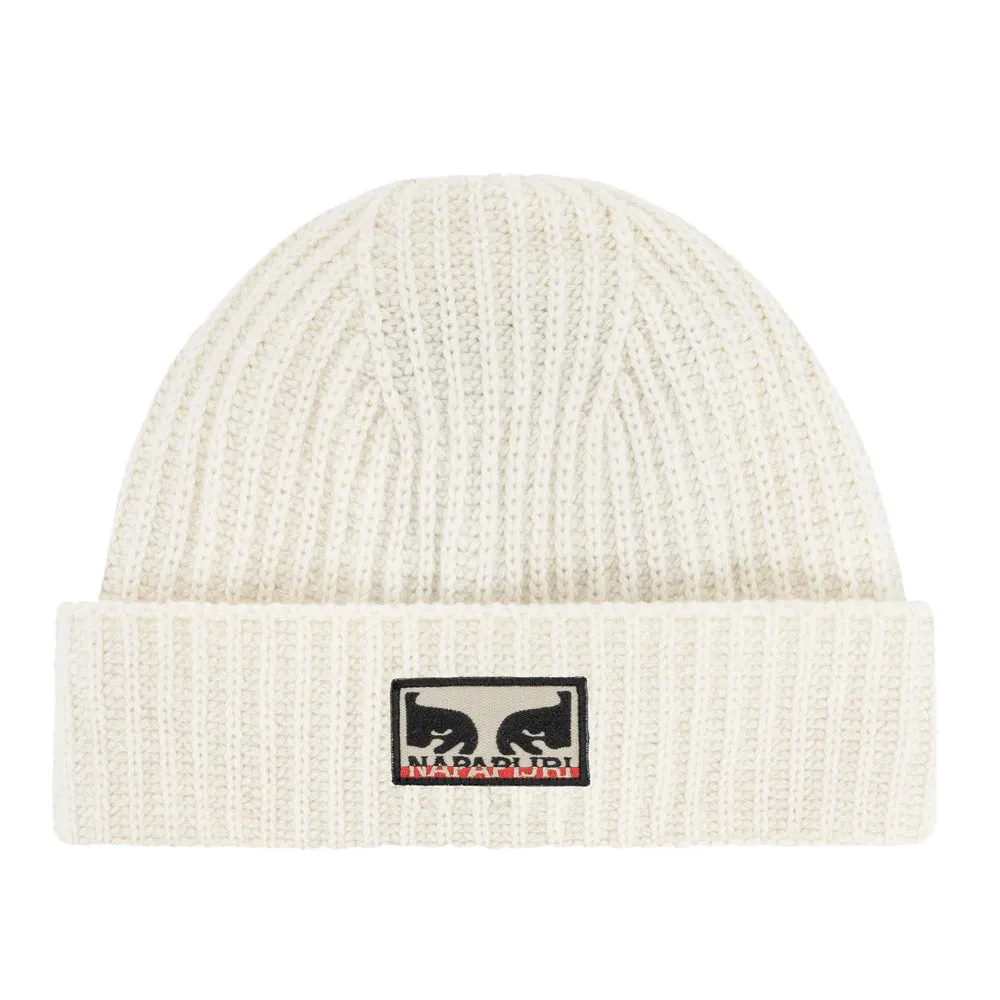 OBEY X NAPAPIJRI BEANIE // CREAM