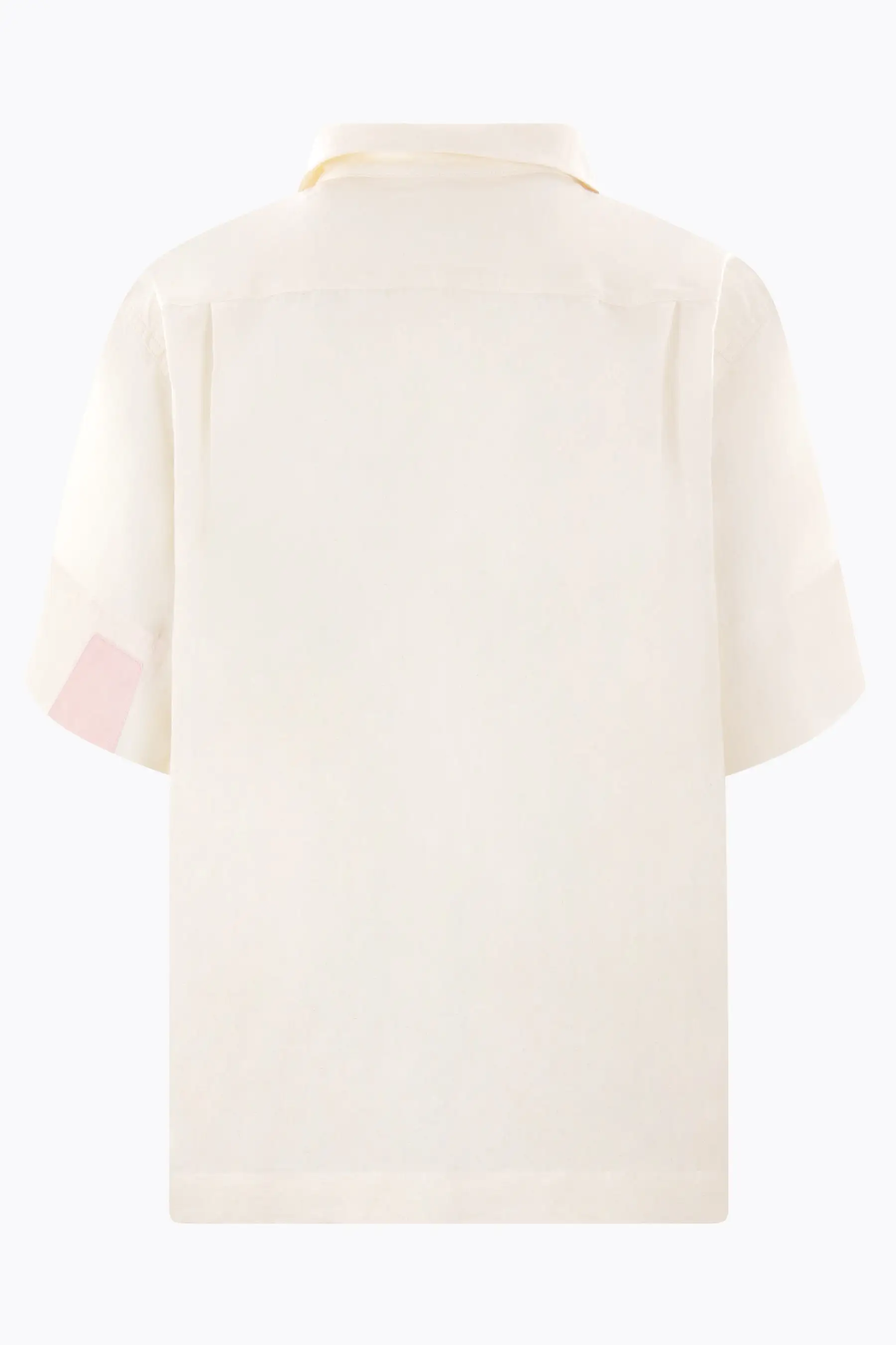 PA oversized short-sleeved shirt in cotton and linen