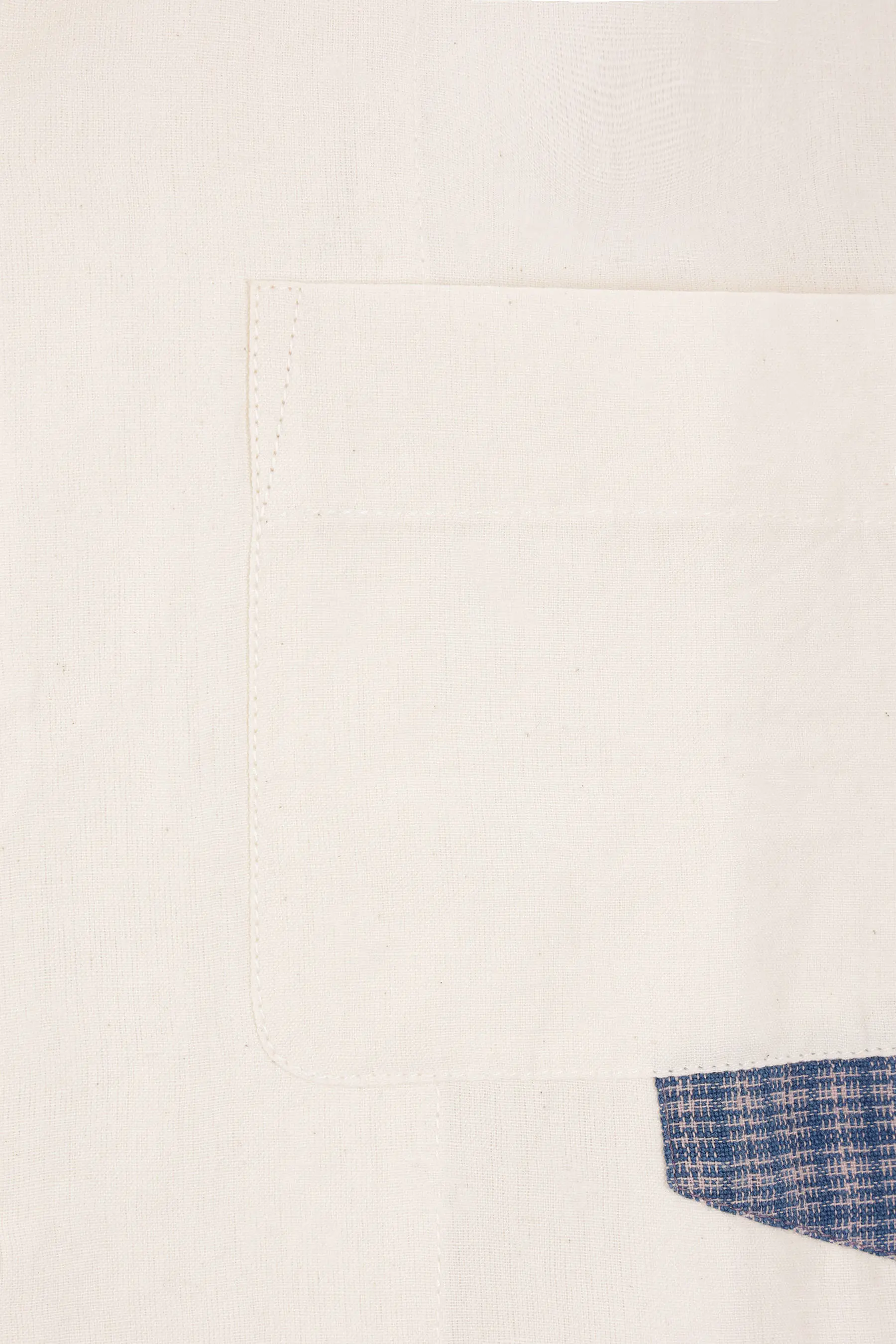 PA oversized short-sleeved shirt in cotton and linen