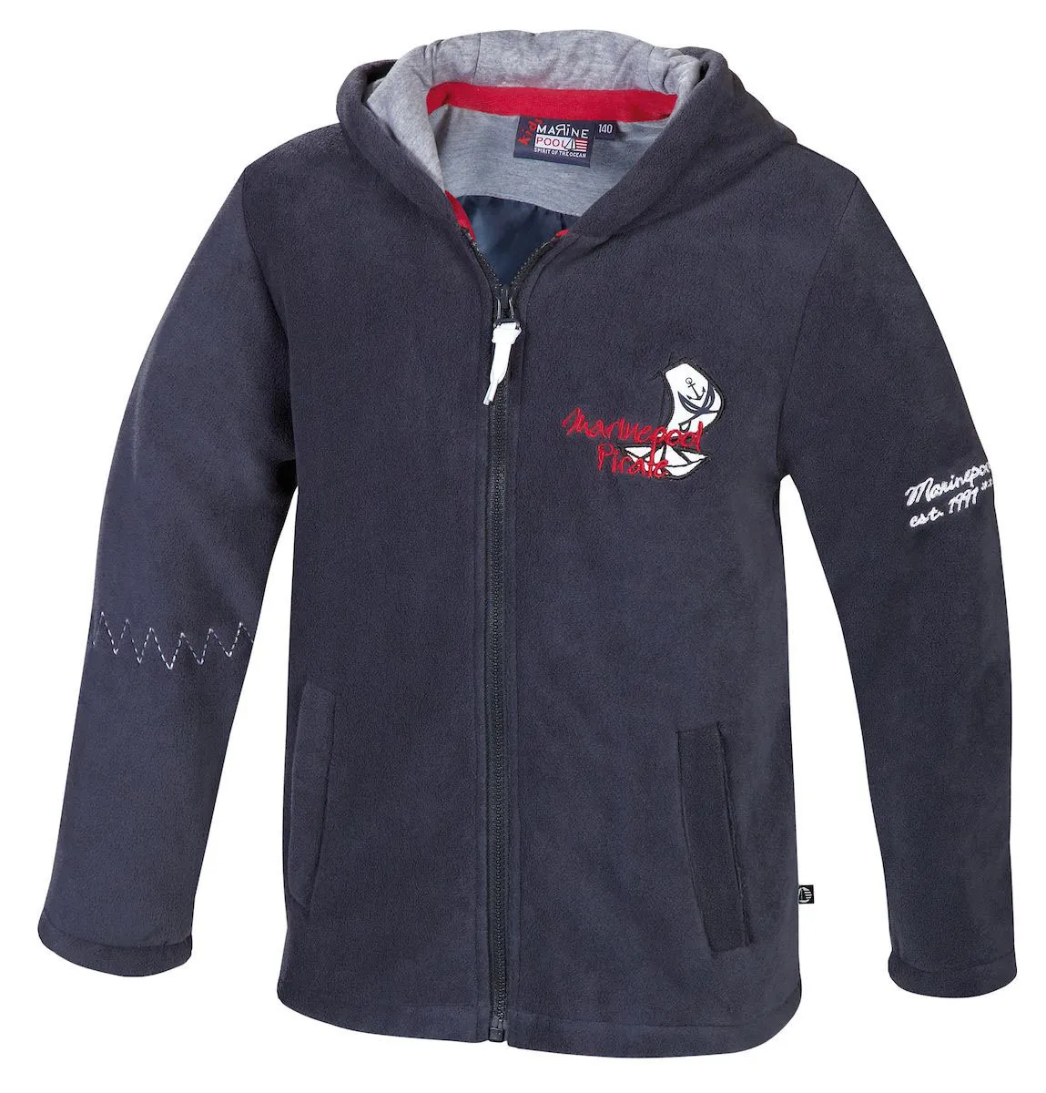 Pirate Fleece Jacket Hood Kids