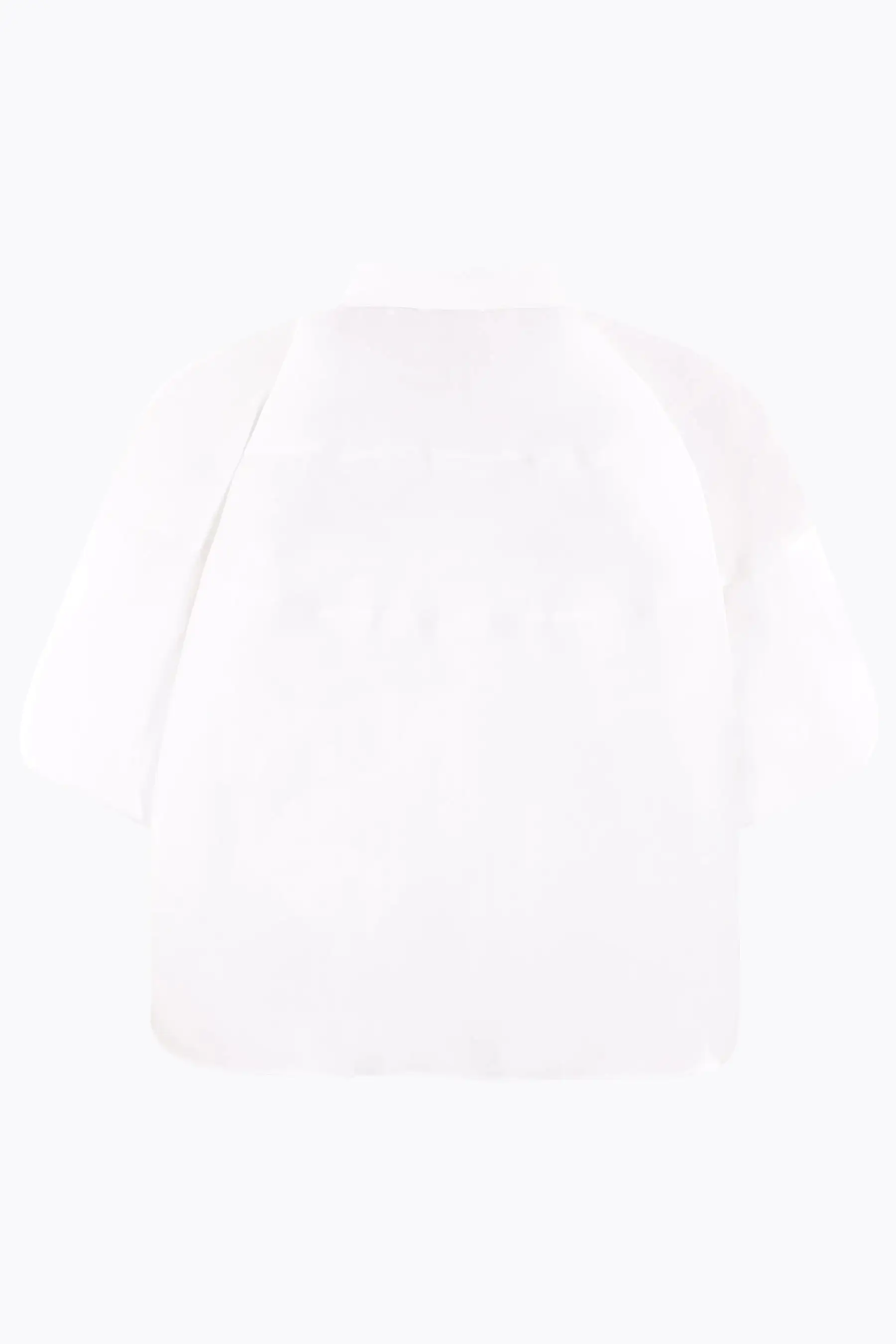 poplin short-sleeved cropped shirt