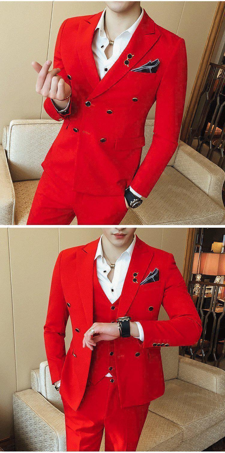 Private Meeting Slim Fit 3 Piece Suit