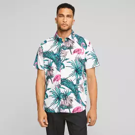 Puma x PTC Print Button Down Golf Shirt