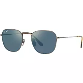 Ray-Ban Frank Titanium Men's Aviator Polarized Sunglasses (Refurbished, Without Tags)