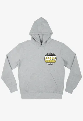 Ripe Records Rave Flyer Graphic Hoodie in Grey