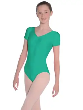 Roch Valley “Jeanette” Short Sleeved Nylon/Lycra Leotard