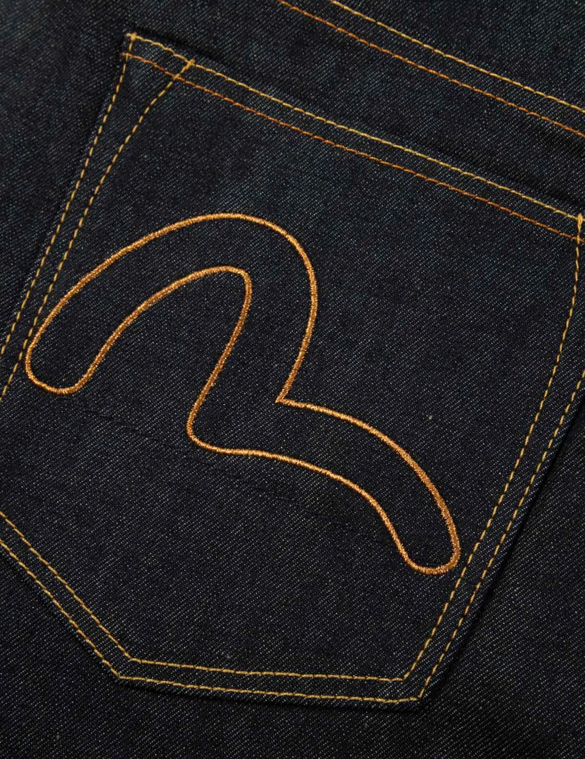 Seagull and Eagle Embroidery Cropped Carrot Fit Jeans #2017