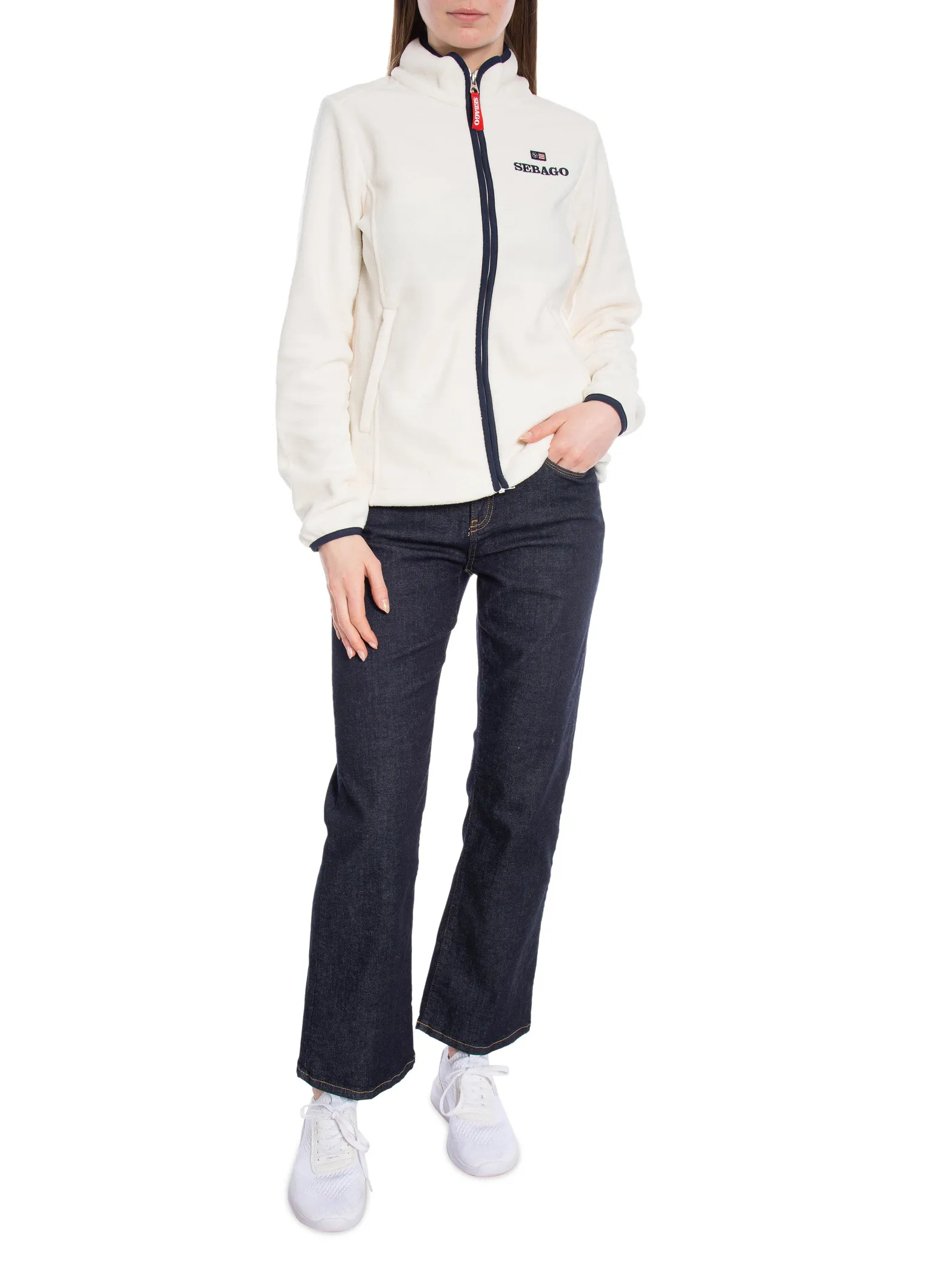 SEBAGO JACKET FLEECE WHITE