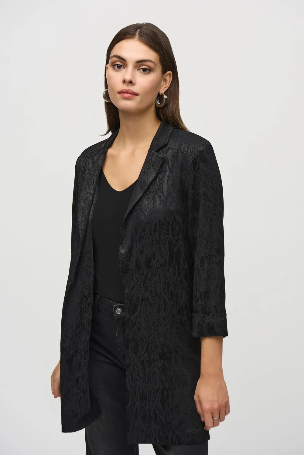 Single Breasted Regular Fit Coat Style 244248