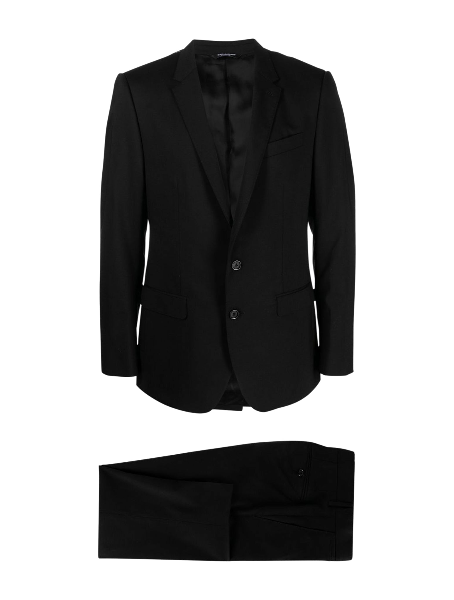 single-breasted virgin-wool suit