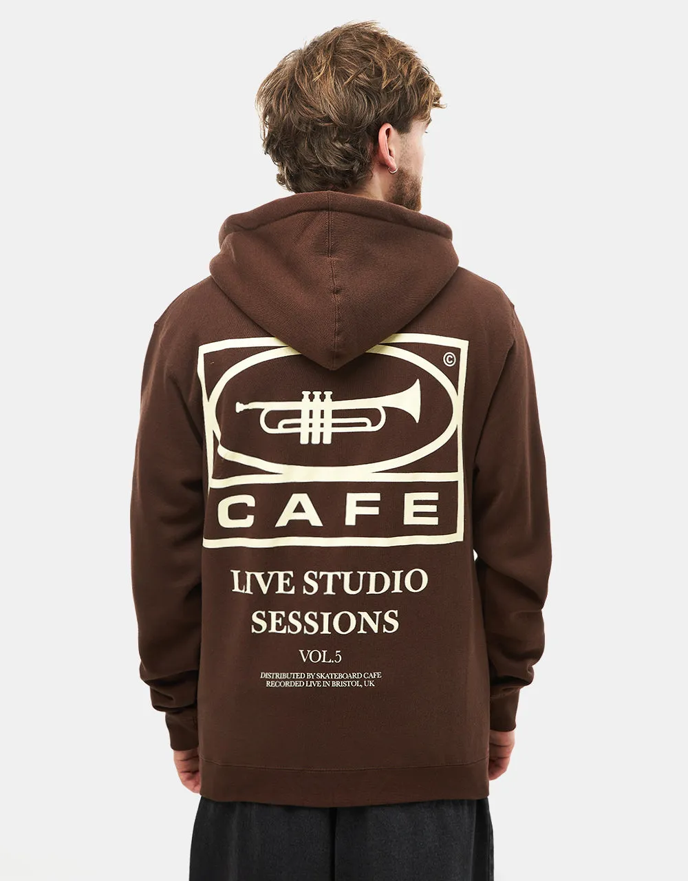 Skateboard Cafe 45 Pullover Hoodie - Coffee