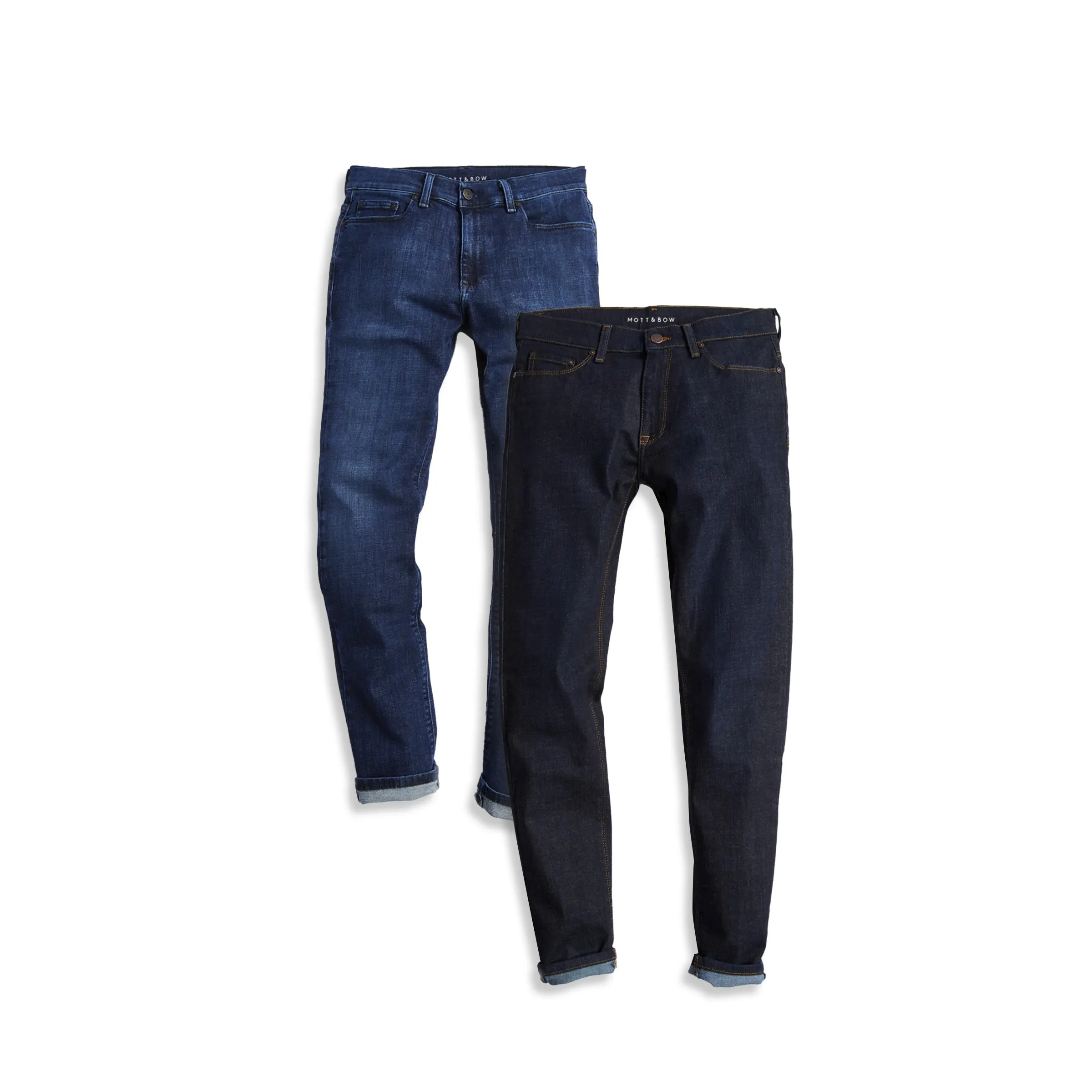 Slim Crosby Dark Blue and Wooster Medium Blue 2-Pack Jeans