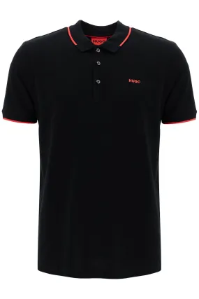 slim fit piqué polo shirt