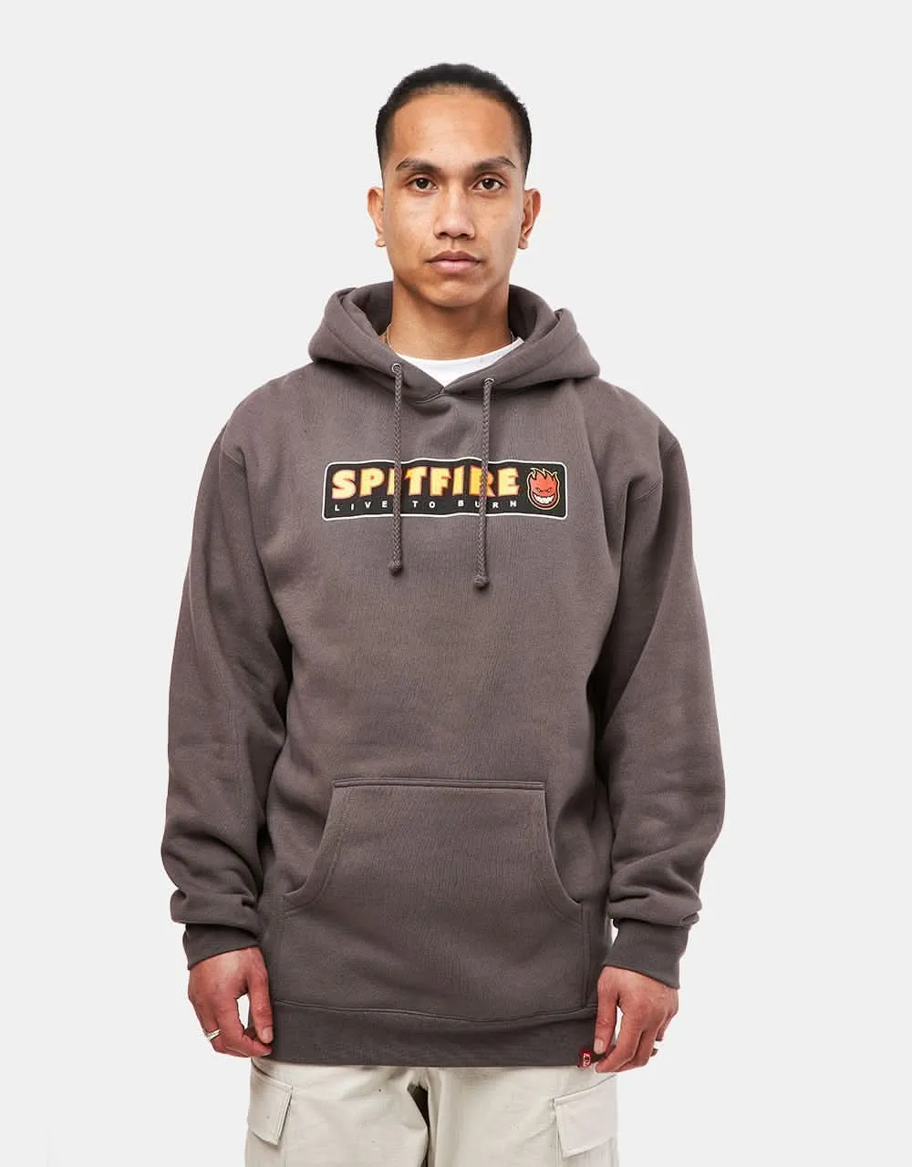 Spitfire LTB Pullover Hoodie - Charcoal/Multi