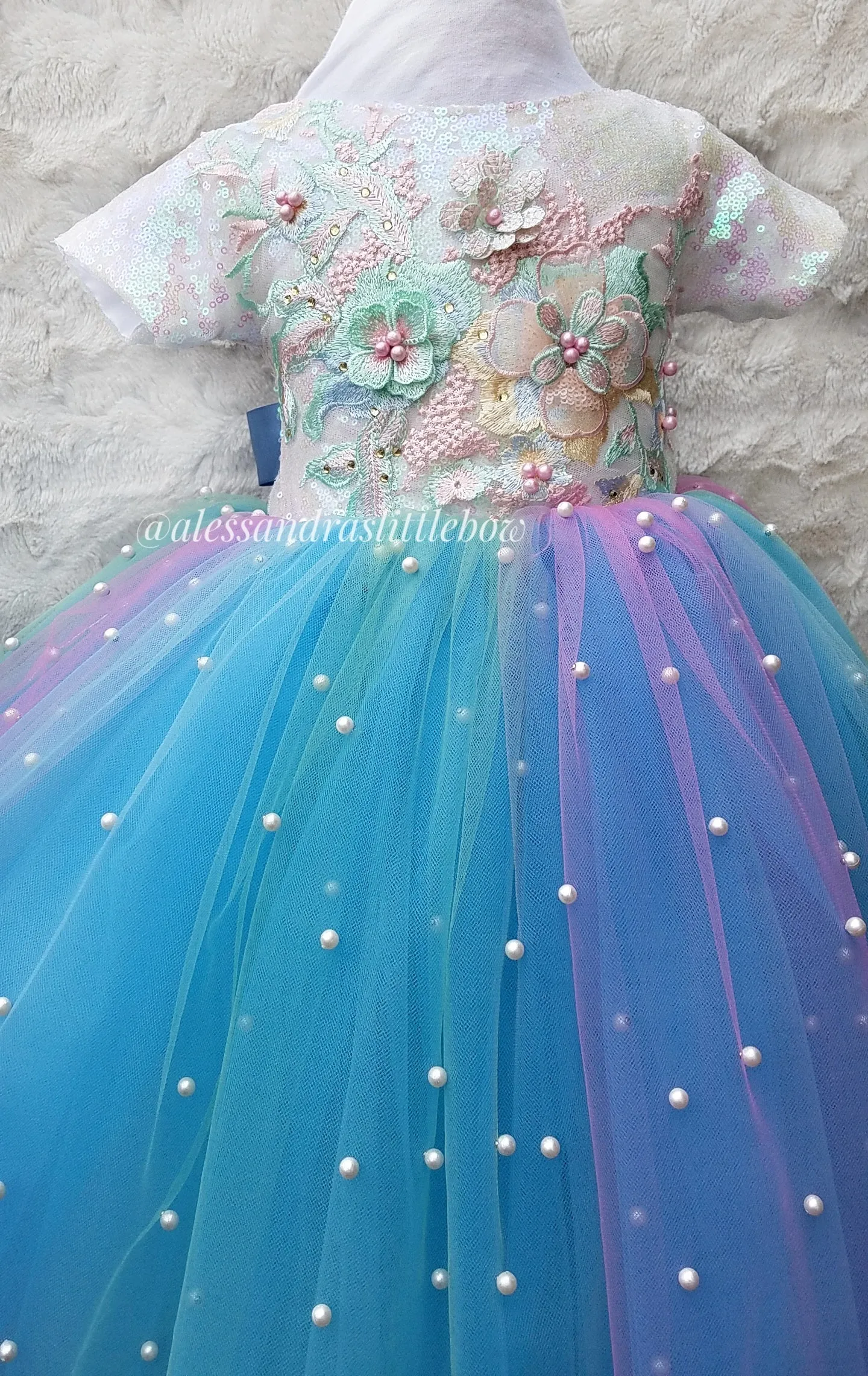 Spring Princess Couture Dress full lenght