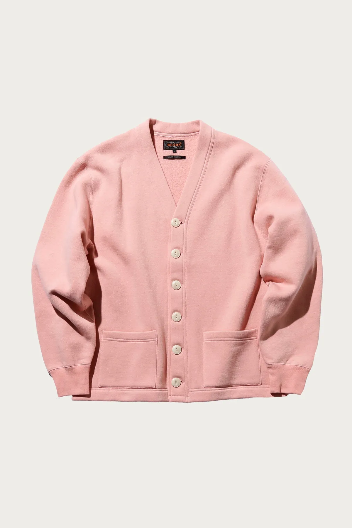 Sweat V Cardigan - Pink