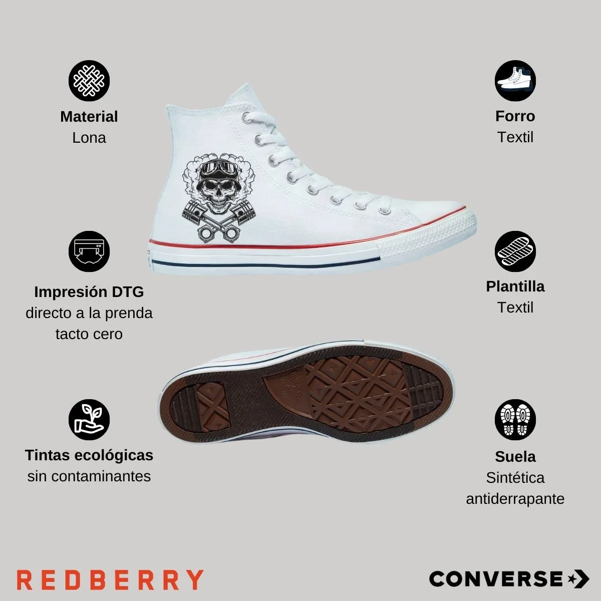 Tenis Converse Chuck Taylor Bota Unisex Chopper 1