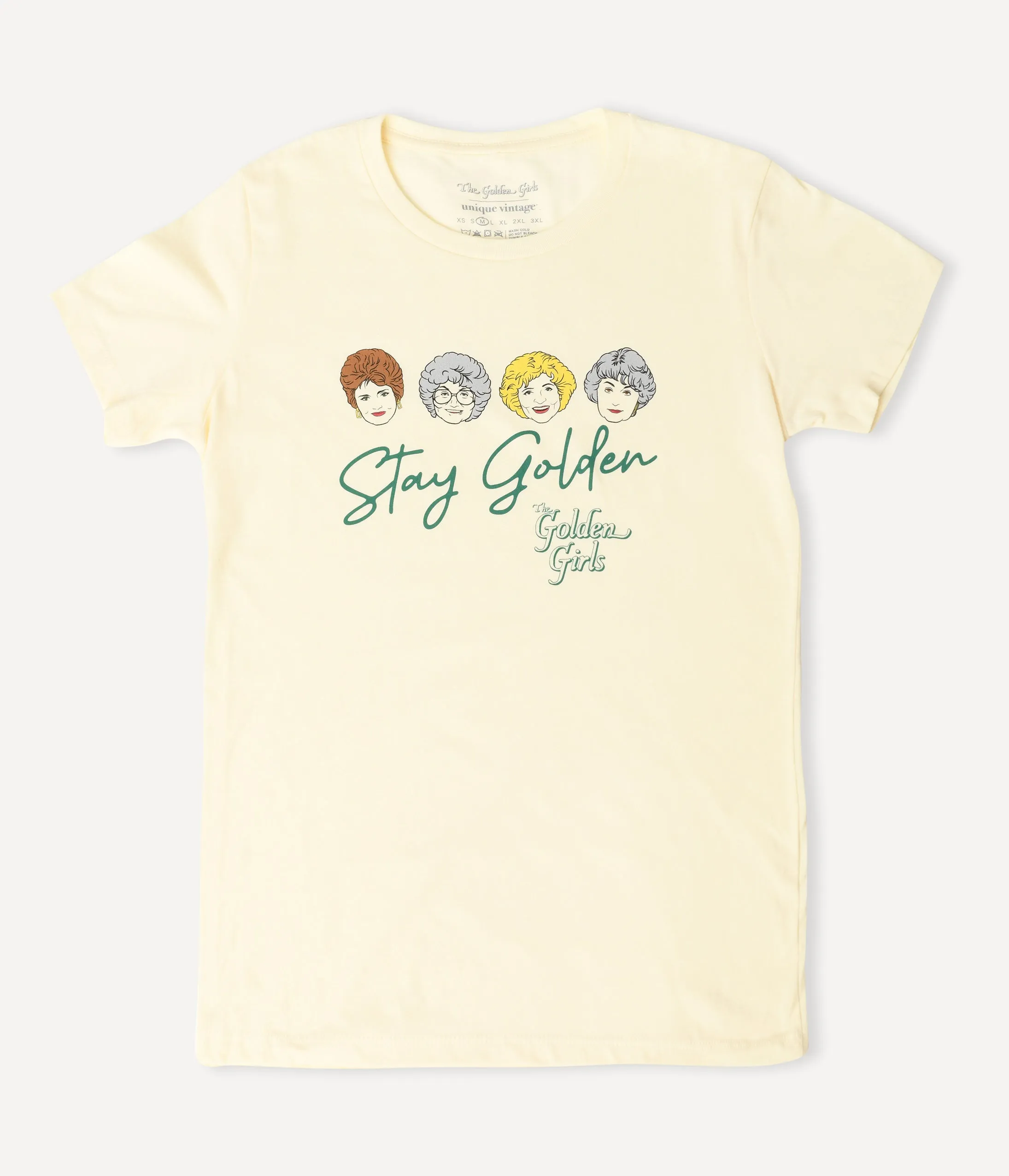 The Golden Girls x Unique Vintage Stay Golden Womens Graphic Tee