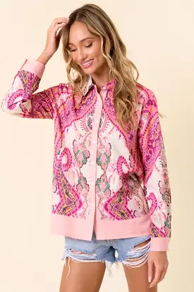 The Perfect Paisley Print Blouse