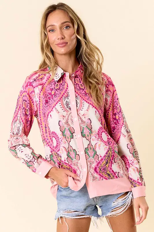 The Perfect Paisley Print Blouse