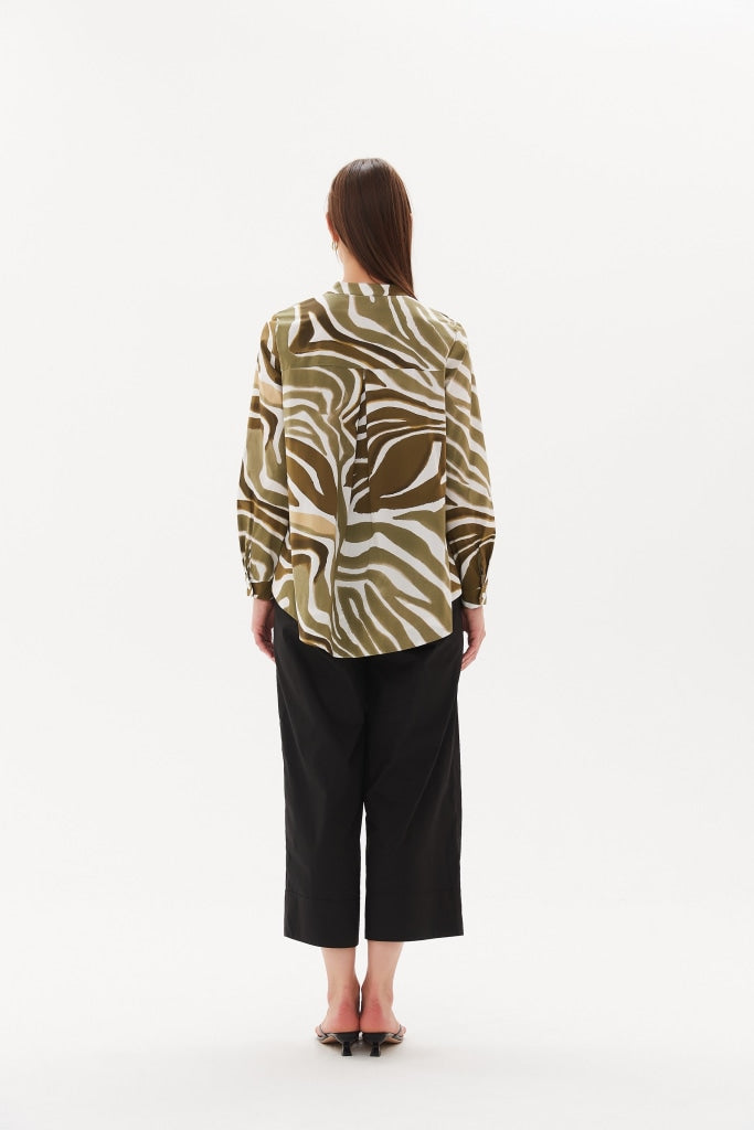 Tirelli - Print Button Up Shirt - Monstera Print