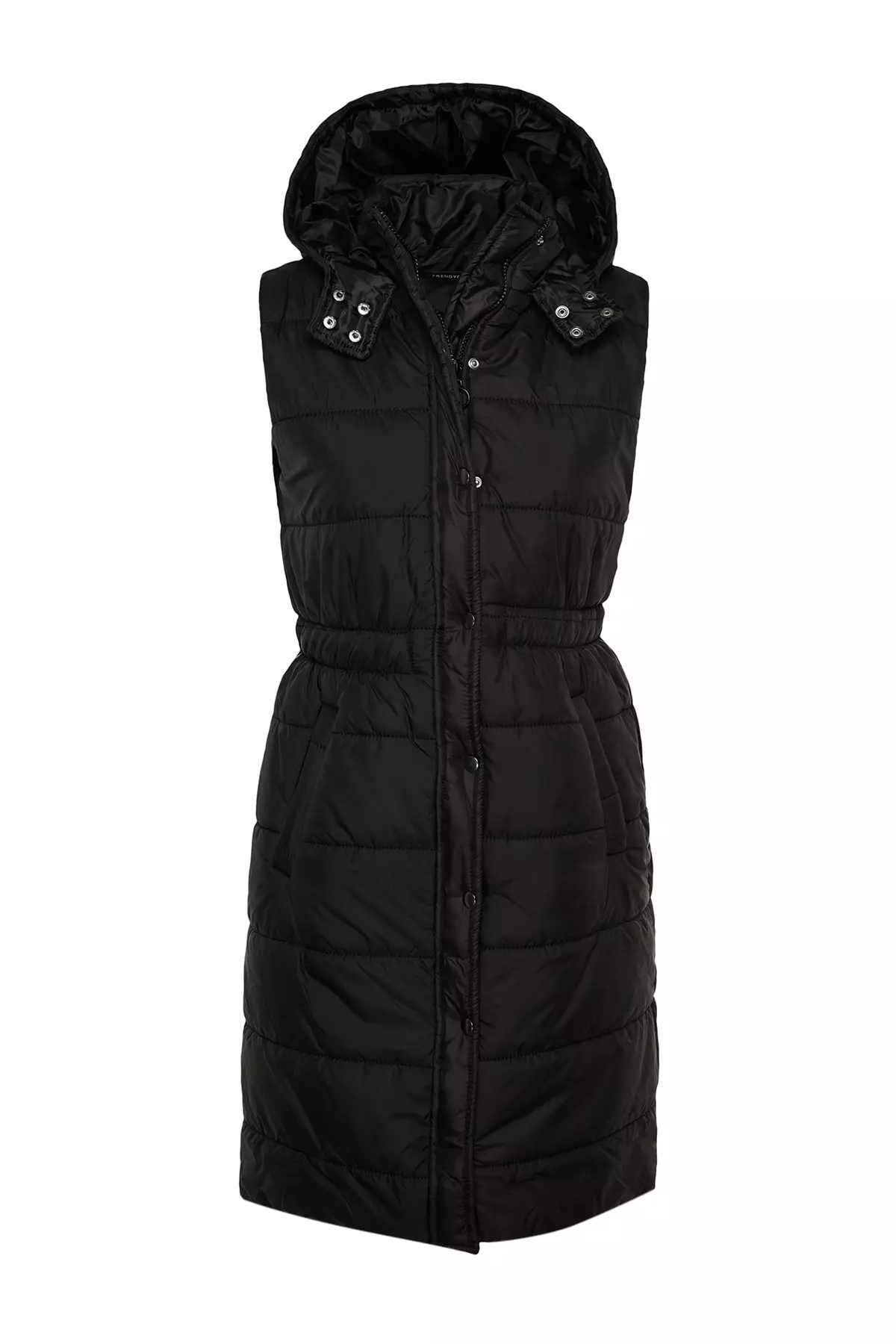 Trendyol Belted Hooded Long Inflatable Vest