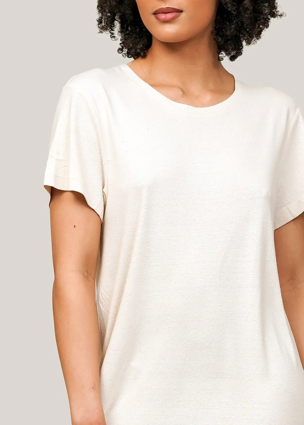 Undyed Silk Tee Dress