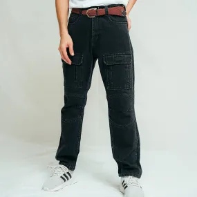 Utility cargo jeans