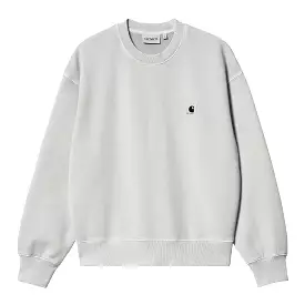 W' NELSON SWEATSHIRT SONIC SILVER GARMENT DYED