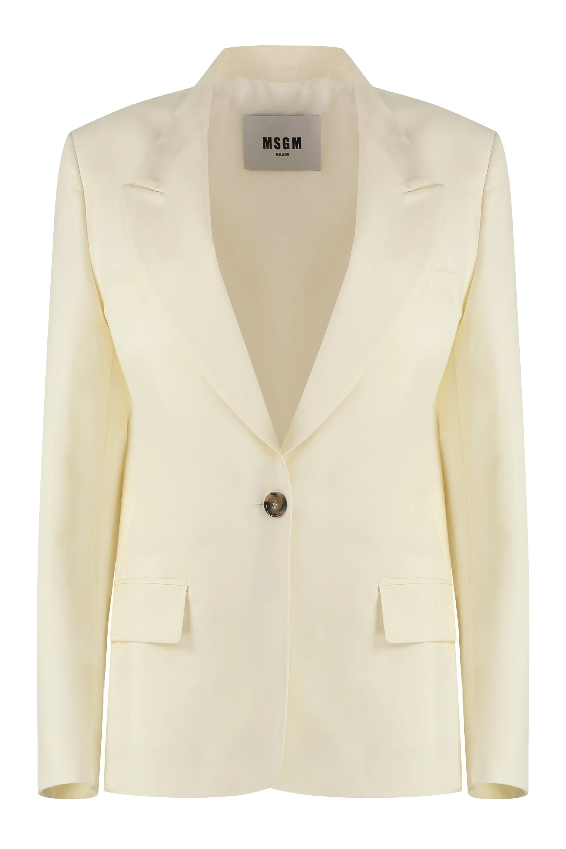 WOOL SINGLE-BREASTED BLAZER