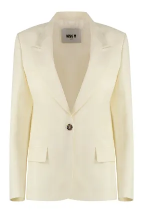 WOOL SINGLE-BREASTED BLAZER