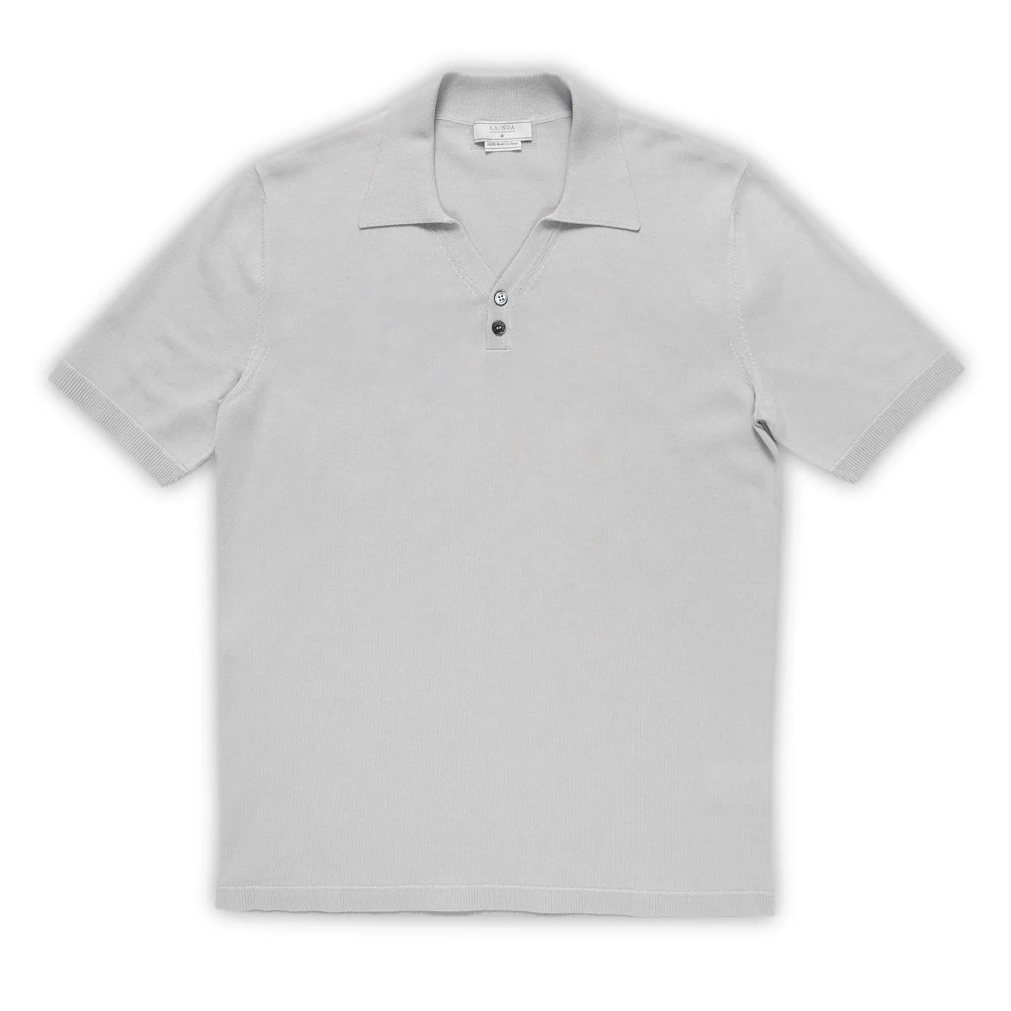 Yvan short-sleeved polo in compact cotton